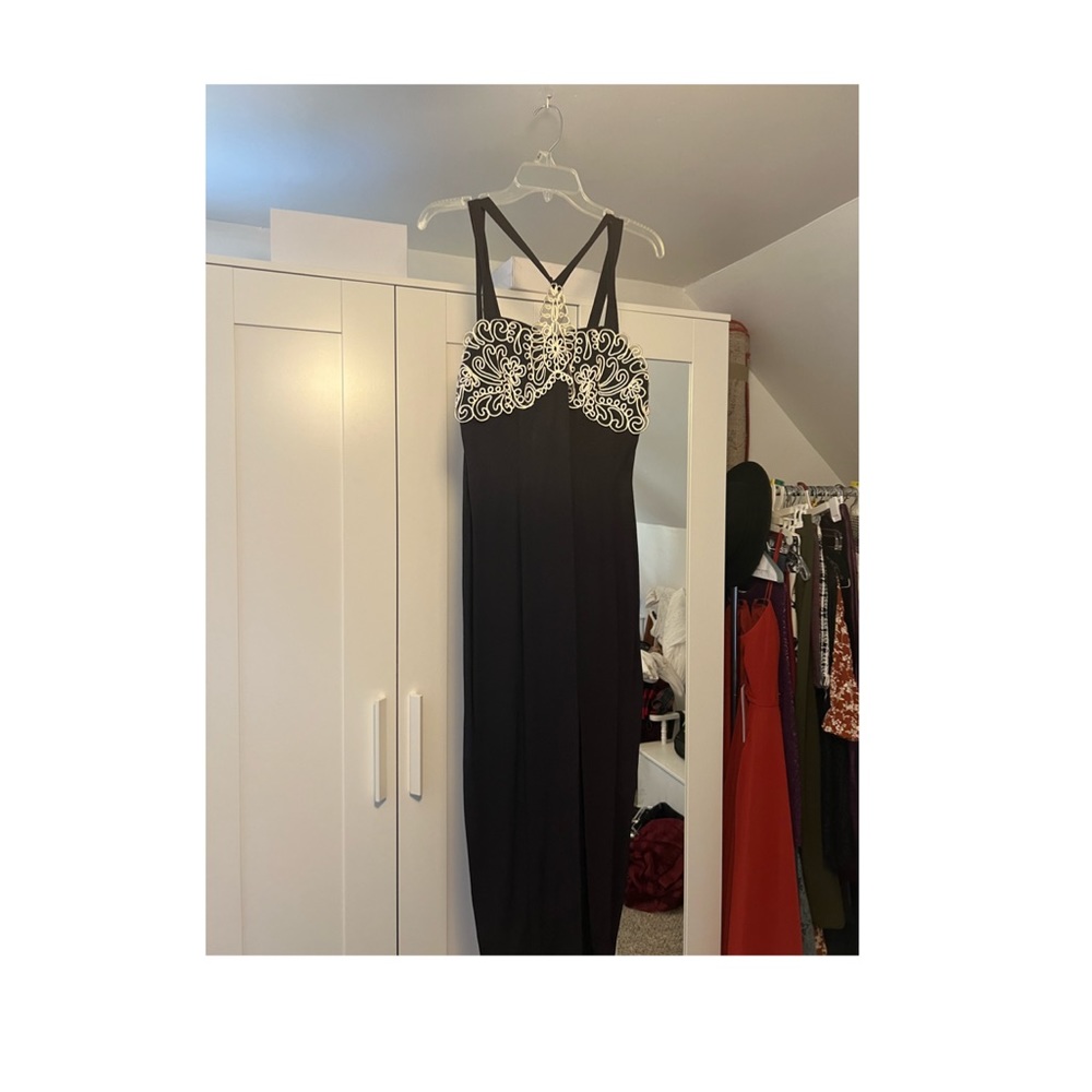 Vintage black maxi dress